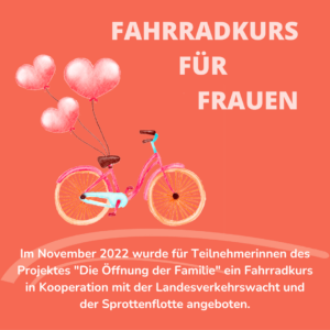 Bild: Fahrradkurs für geflüchtete Frauen