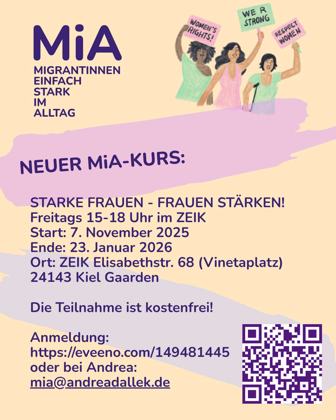 MiA-Kurs: Starke Frauen - Frauen stärken!