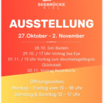 Seebrücke Kiel: Ausstellung "7 Jahre Sicherer Hafen Kiel"