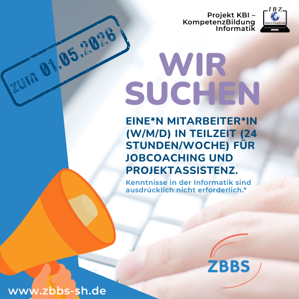Stellenausschreibung JobCoaching und Projektassistenz.
