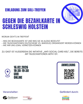Soli-Treffen gegen die Bezahlkarte in Schleswig-Holstein (online)