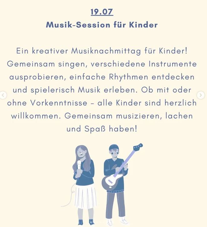 Musik-Session für Kinder